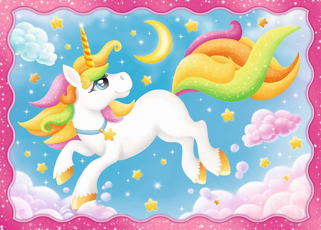 Puzzle 4in1 Einhörner und Magie 207 Teile