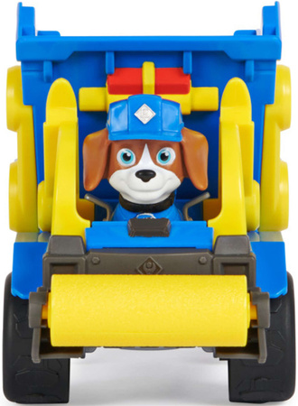 Paw Patrol Rubble und seine Crew Rubble&Crew Wheeler Baufahrzeug Blauer Kipplaster mit Figur 6cm