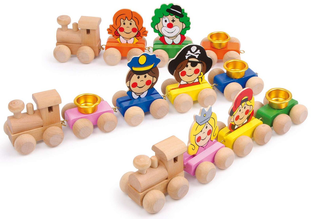 Kleiner Fuß Geburtstag Zug Gesichter