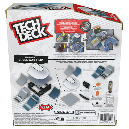 Tech Deck Fingerboard Speedway Hop Ramp + Skateboard Set