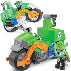Paw PatrolMoto Pups Rocky spin Master-Deluxe-Figur und Motorrad