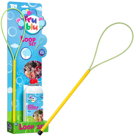 Fru Blu Seifenblasenset Loop + Flüssigkeit 0.5L