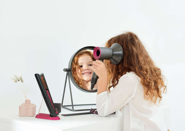 Dyson Deluxe Kinderfriseurset Supersonic Haartrockner Corrale Haarglätter 7 Teile Casdon