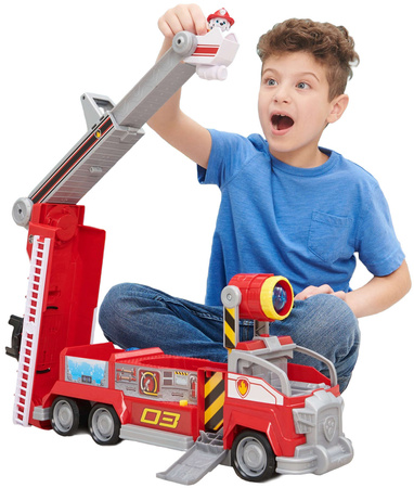Paw Patrol Marshall Transforming Fire Engine XL Fahrzeug Auto + Figur Der Kinofilm