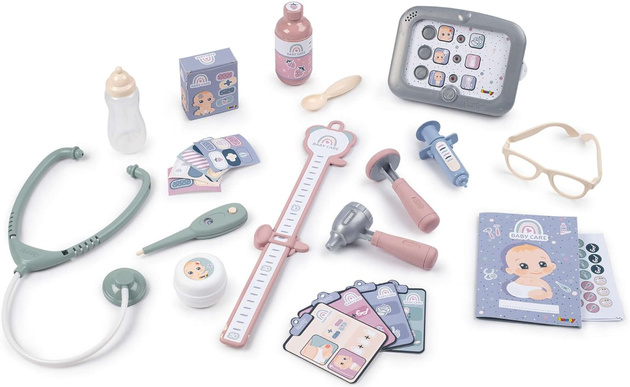 Baby Care Baby-Puppenpflegezentrum + 24 Zubehörteile