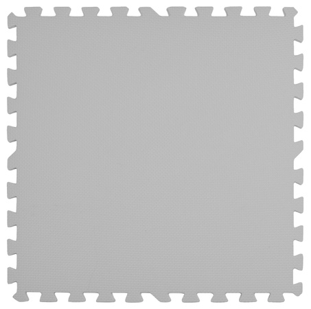 Humbi Schaumstoffmatte 180x120 Großes wasserdichtes sicheres Schaumstoffpuzzle 6 Stück weiß, grau