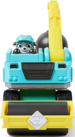 Paw Patrol Rubble und seine Crew Rubble&Crew Motorbauwagen Blau Zerstörungskugel mit Figur 6cm