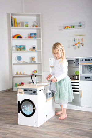 Große modulare Holzküche für Kinder XL Haushaltsgeräte 3in1 premium