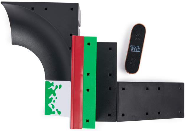 Tech Deck Griffbrett-Set Rampa Bowl Builder 2.0+ buntes Sammelskateboard