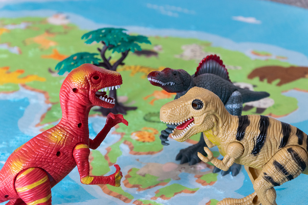 Dinosaurier-Figurenset mit Licht und Geräuschen 3 Stück