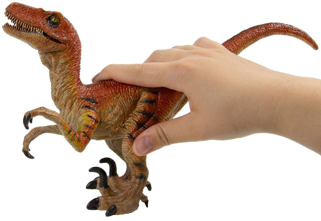Dinosaurier Figur Velociraptor beweglichen Mund und Pfoten