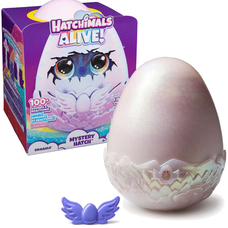 Hatchimals Alive Mystery Hatch Draggle- Magisches Überraschungsei mit Licht und Sound