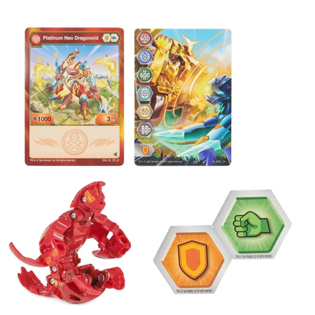 Bakugan Legends Platinum Figur von Neo Dragonoid und Karten