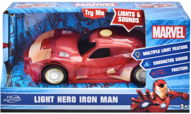 Marvel Light Hero Iron Man Kleinwagen mit Licht- und Soundeffekten