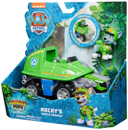 Paw Patrol Jungle Pups Set Rocky's Fahrzeug + Figur