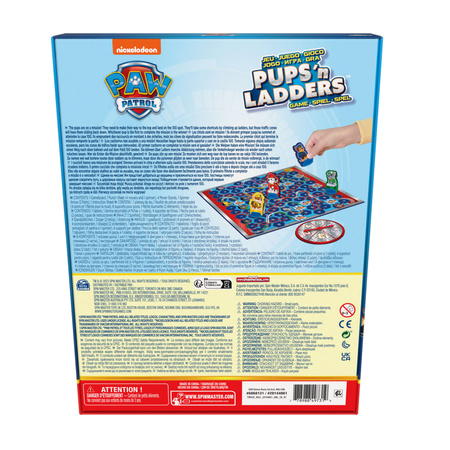 Paw Patrol Pups 'n Ladders Puppies Snakes and Ladders Family Social Board Game für Kinder.