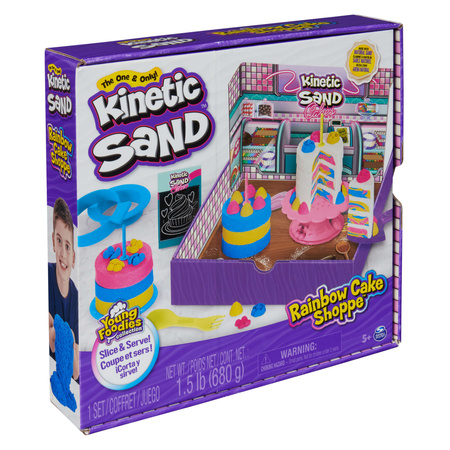 Kinetic Sand Kinetic Sand Rainbow Cake Shoppe Cake Shopper Torten + Zubehörset