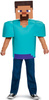Minecraft Steve Karnevalskostüm für Gamer 124-136 cm 7-8 Jahre alt