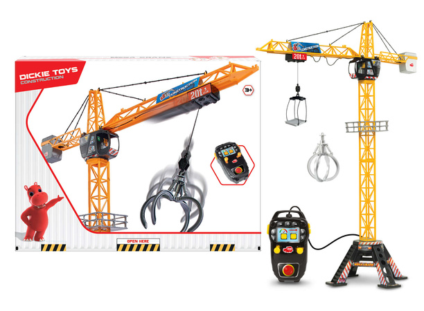 Dickie Construction Großer lenkbarer Kran 120 cm Mega Crane