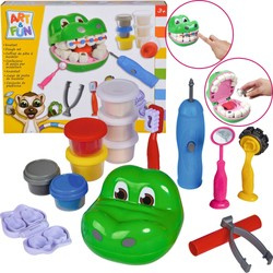 Ciastolina Little Dentist Krokodil Set + Zubehör