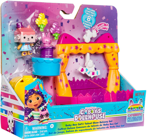 Gabi's Katzenhaus Set Balkon Talent Show Figur Tekturzątko + Zubehör