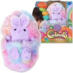 Curlimals buntes interaktives Plüsch-Maskottchen Bo Kaninchen 14cm