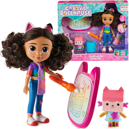 Gabi's Cat's House Art Set 20 cm Puppe und Tectotron Figur Wassermalerei