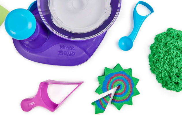 Kinetic Sand Plastic Kit Bunter Kinetic Sand 907g Swirl n' Surprise Mischmaschine + Zubehör