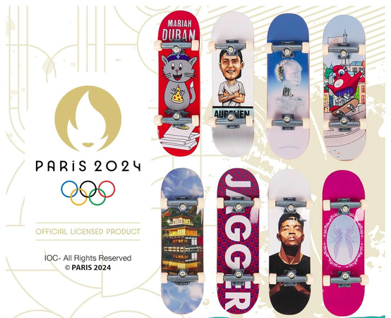 Tech Deck Set Competition Legends Paris 2024 8 Skateboards + Zubehör