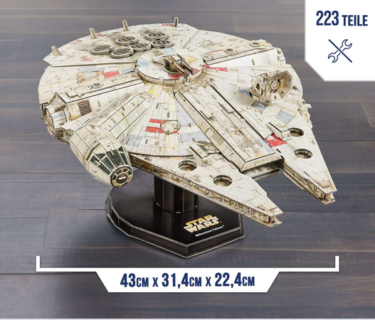 Puzzle 4D Build Star Wars Falcon Millennium 3D Modell zum Zusammenbauen