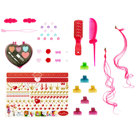 Klein große Prinzessin Coralie Kamm und Styling Kopf + Make-up-Palette