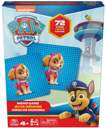 Paw Patrol Memo Kartenspiel 72 Karten