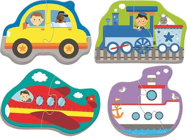 Trefl Baby Classic Dickes Puzzle Fahrzeuge Transport