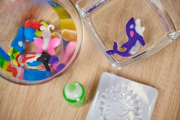 Aqua Gelz Großes Kreativ-Set AquaPark 3D-Tierfiguren 6 Gel-Farben