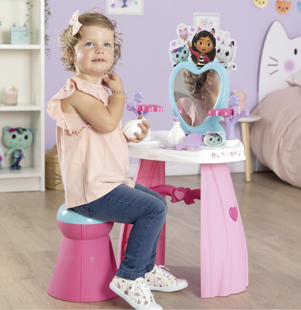 Gabi Cat House Large Toilette mit Spiegel und Hocker + 10 Zubehör Schönheitssalon