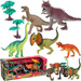Set mit Dinosaurierfiguren + Zubehör 12 Stück