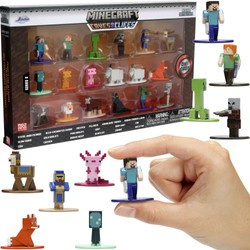 Minecraft Set mit 18 Metall-Sammelfiguren