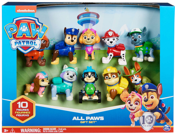 Spin Master Paw Patrol Geschenkset mit 10 Hundefiguren Action Pack Pups Figuren