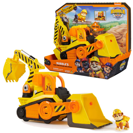 Paw Patrol Rubble und seine Crew Bulldozer mit beweglichen Teilen Fahrzeug mit Licht und Sound