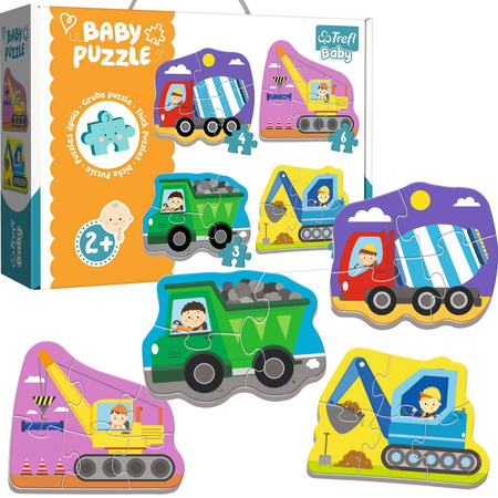 Moje erste Puzzle-Fahrzeuge auf der Baustelle Trefl 2+