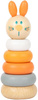 Holzturm Kaninchen Pyramide der Kreise Puzzle Montessori Small Foot