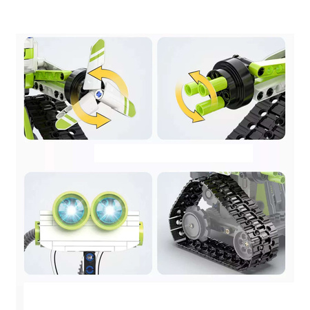 Cada Bauklötze I.BOT Code Roboter Dual Mode RC Programmierung Robotik Licht LED 434 Stück