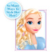 Disney Prinzessin Kopf Kämmen und Styling Puppe Elsa Die Eiskönigin +Zubehör 