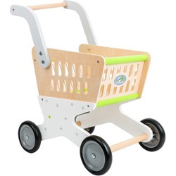 Kleiner hölzerner Leichtgewicht-Einkaufswagen mit Fuß