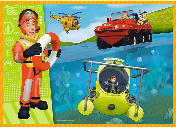 Trefl Puzzle 4in1 Brave Feuerwehrmann Sam