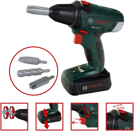 Klein Bosch Koffer mit Schraubendreher und Zubehör