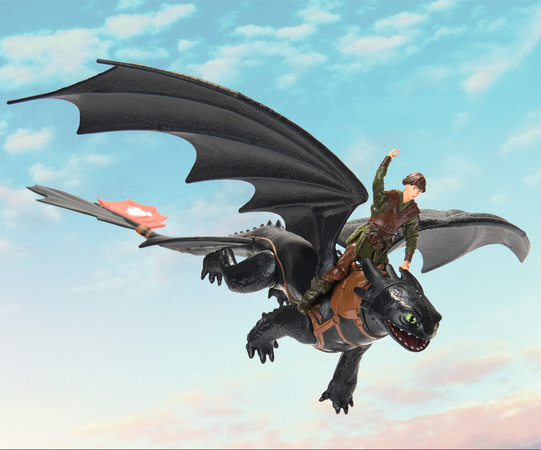 Drachenzähmen leicht gemacht Set von Drachen und Figuren 7 Stück Dragon Volcano Island