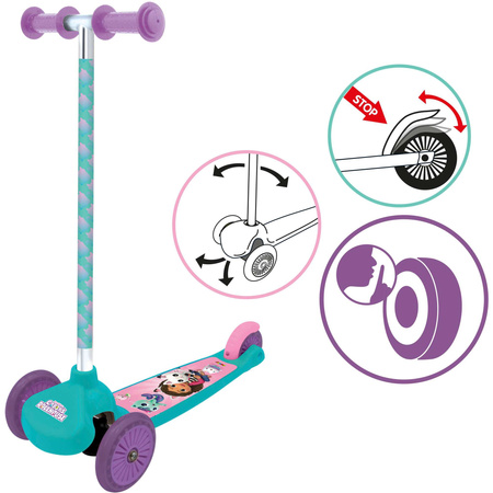 Gabi Katze Haus Balance Dreirad Scooter Fußbremse