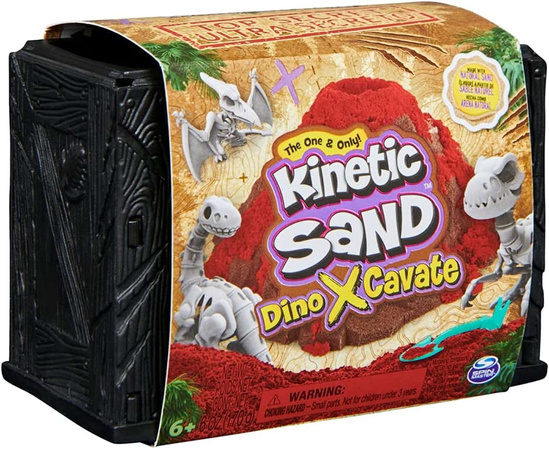 Kinetic Sand Dino XCavate Dinosaurier-Skelett-Suchset Sand und Zubehör