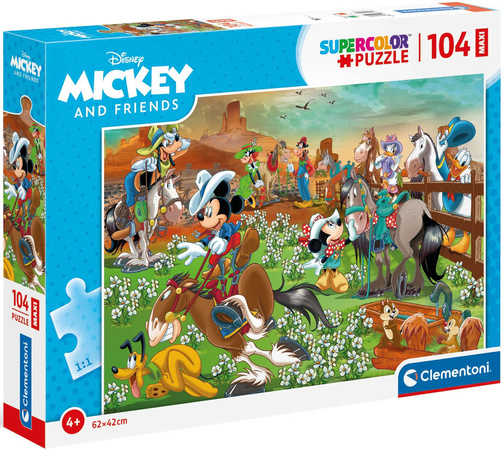Clementoni Puzzle Maxi 104 Mickey und Freunde